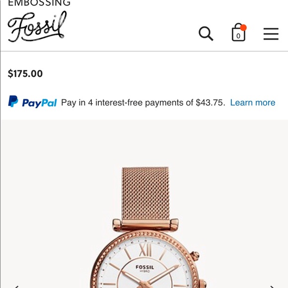 Ladies Rose Gold FOSSIL Hybrid Smart Watch ✨ - Picture 6 of 11